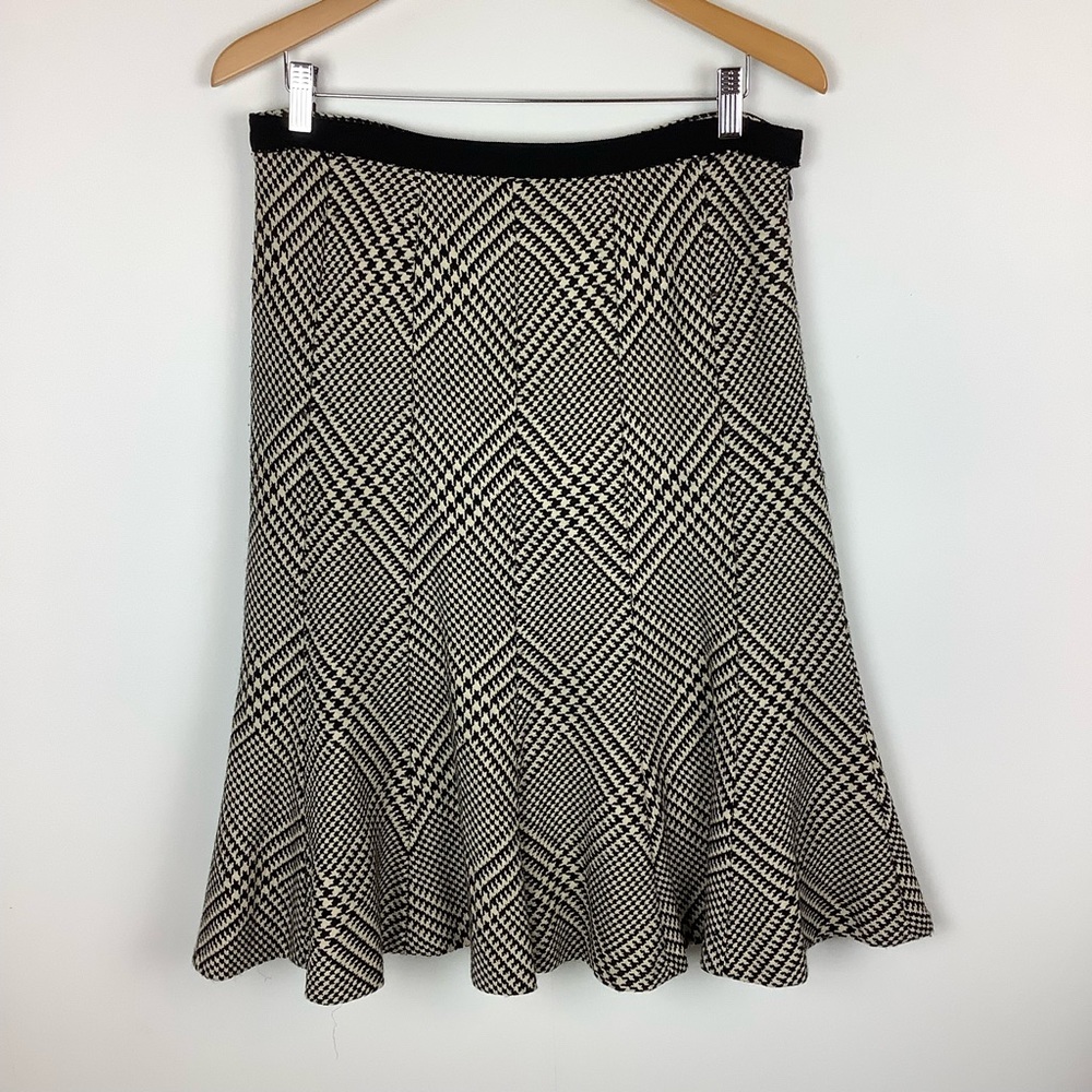 SOLD | Vintage Anne Klein Wool Trumpet Blanket Flared Midi Skirt